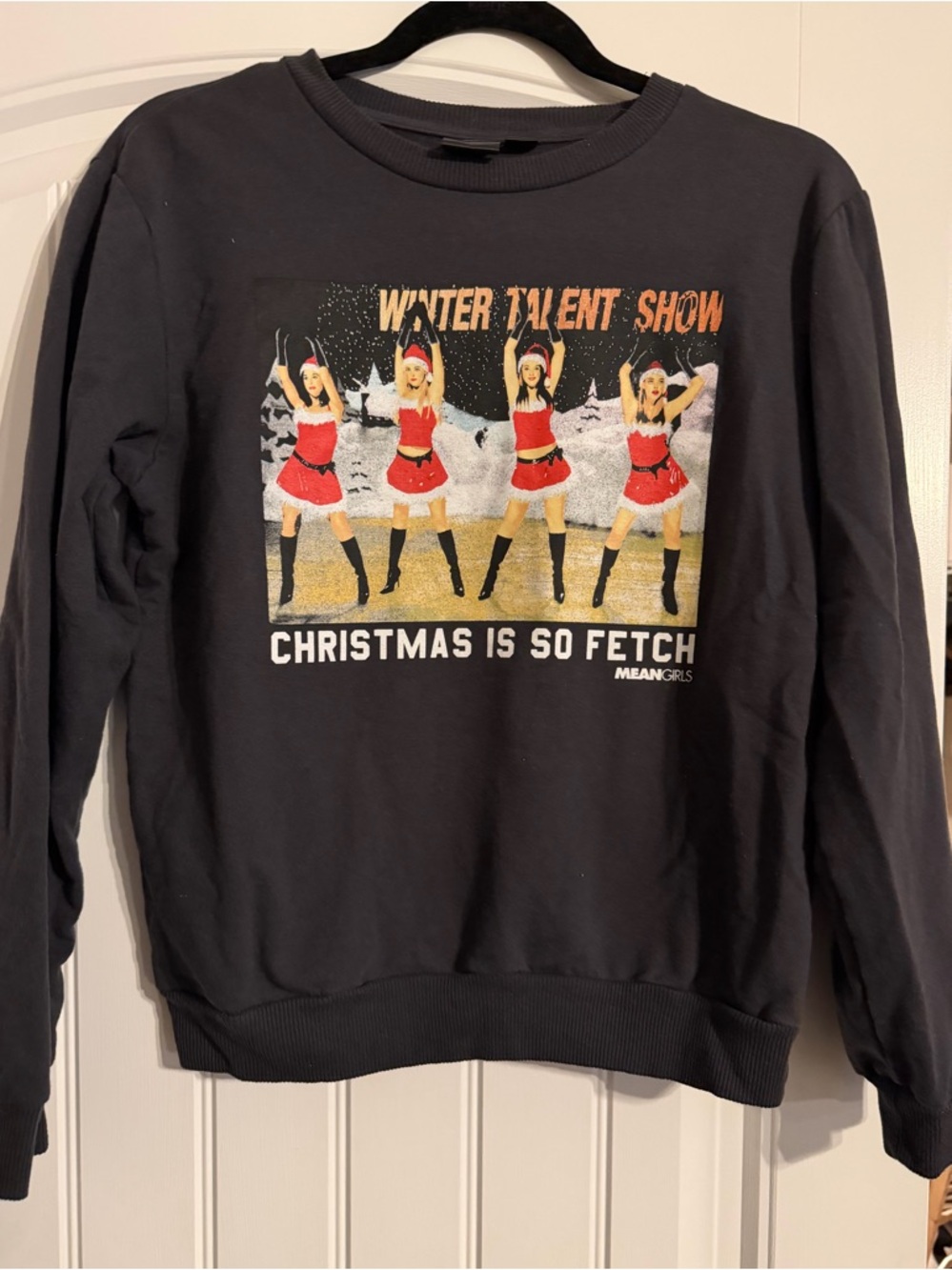 Black 'Christmas Is So Fetch' Graphic Sweatshirt